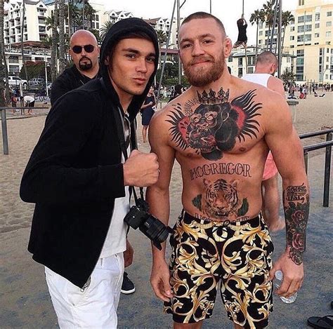 SPOTTED: Conor McGregor in Versace Shorts – 